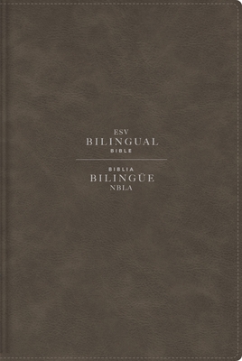 Esv/Nbla, Bilingual Bible, Leathersoft, Grey/ Esv/Nbla, Biblia Bilingüe, Leathersoft, Gris - 