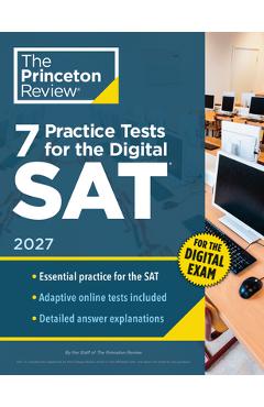 Coperta cărții '7 Practice Tests for the Sat, 2027: In-Book + Online Practice Tests for Your Top Score -'