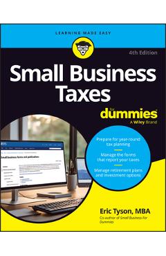 Coperta cărții 'Small Business Taxes for Dummies - Eric Tyson'
