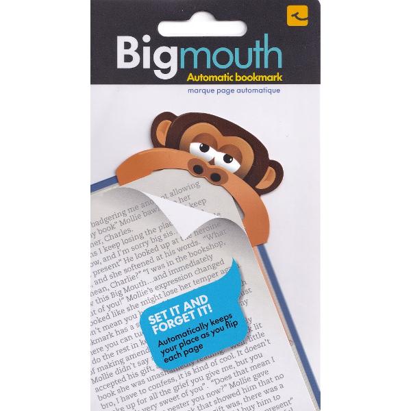Semn de carte colt pagina: Maimuta. Big mouth monkey