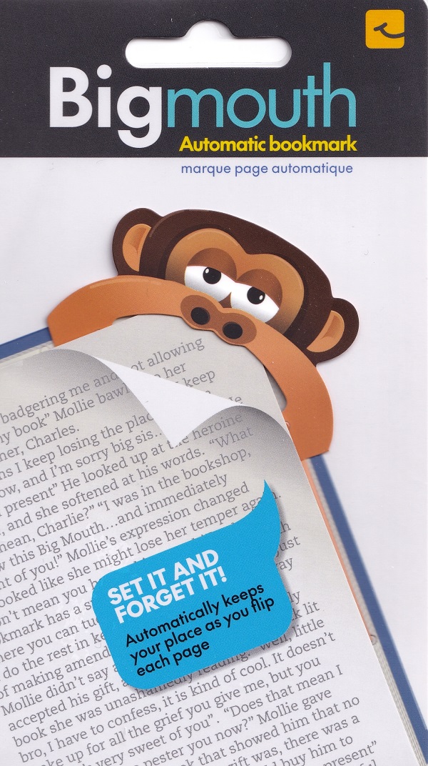 Semn de carte colt pagina: Maimuta. Big mouth monkey