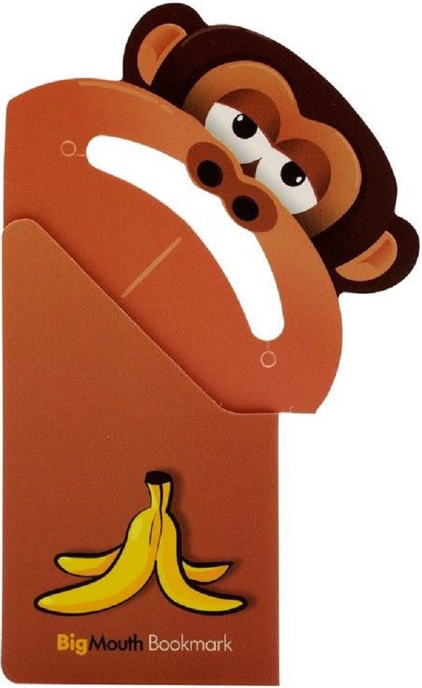 Semn de carte colt pagina: Maimuta. Big mouth monkey