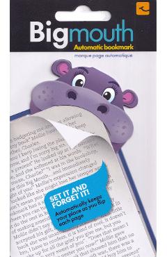 Poza produsului Semn de carte colt pagina: Hipopotam. Big mouth hippo
