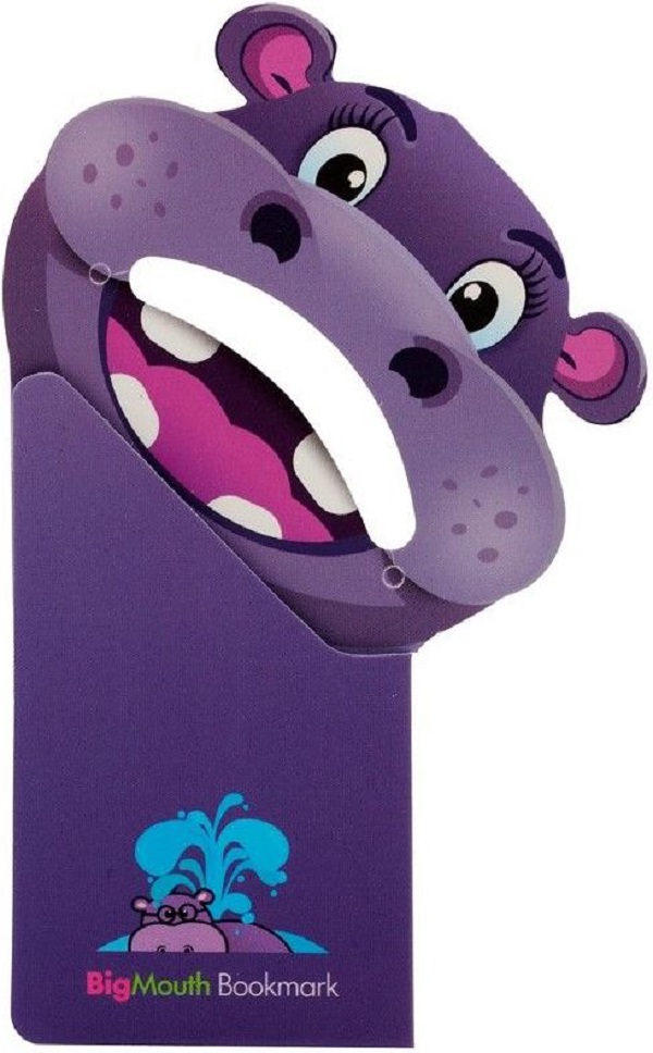 Semn de carte colt pagina: Hipopotam. Big mouth hippo