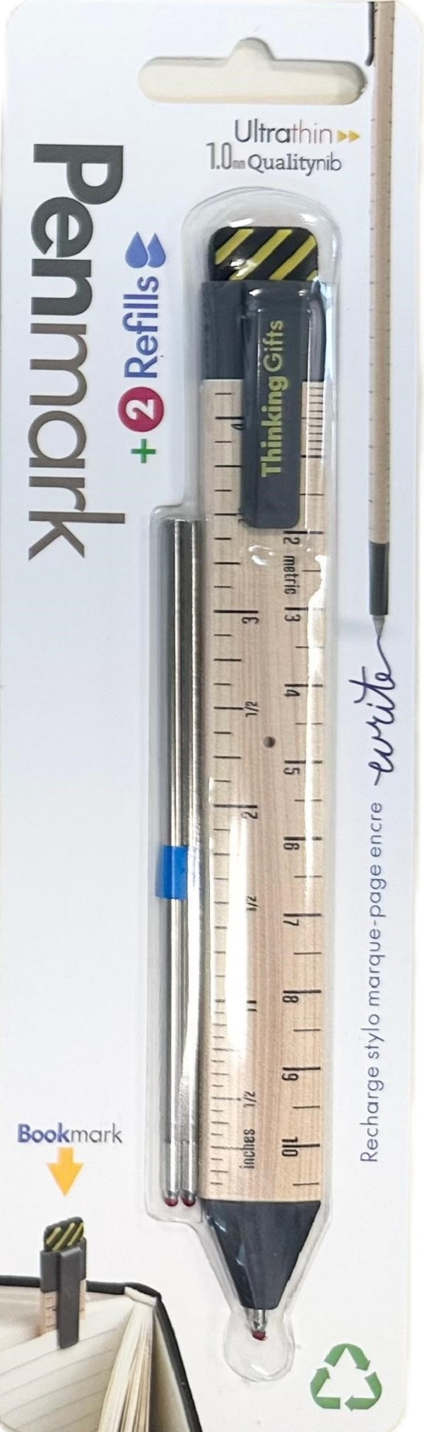 Semn de carte: Tip pix. Rigla
