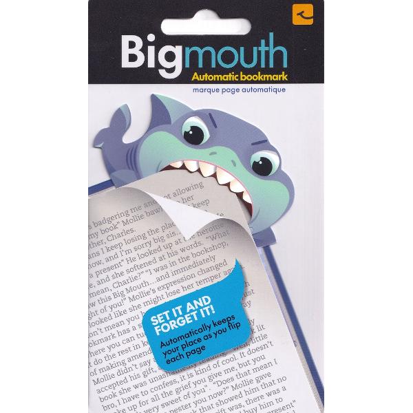 Semn de carte colt pagina: Rechin. Big mouth baby shark
