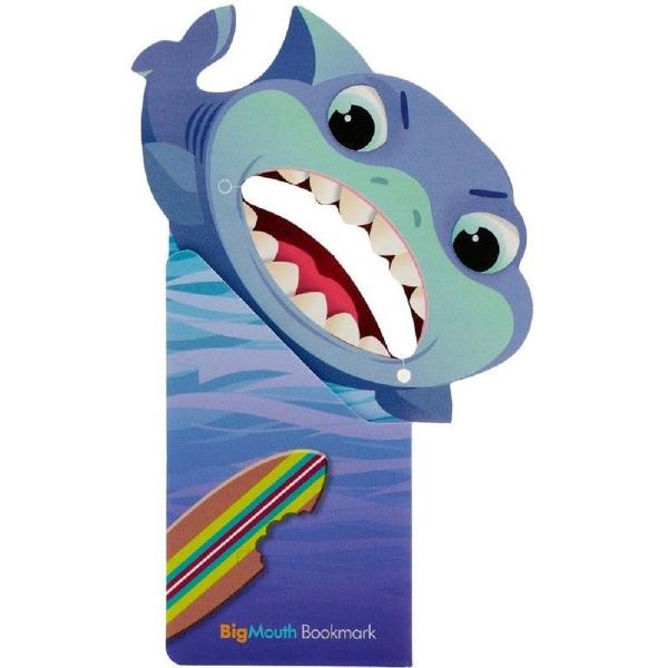 Semn de carte colt pagina: Rechin. Big mouth baby shark