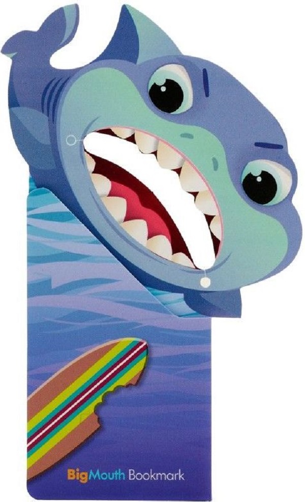 Semn de carte colt pagina: Rechin. Big mouth baby shark
