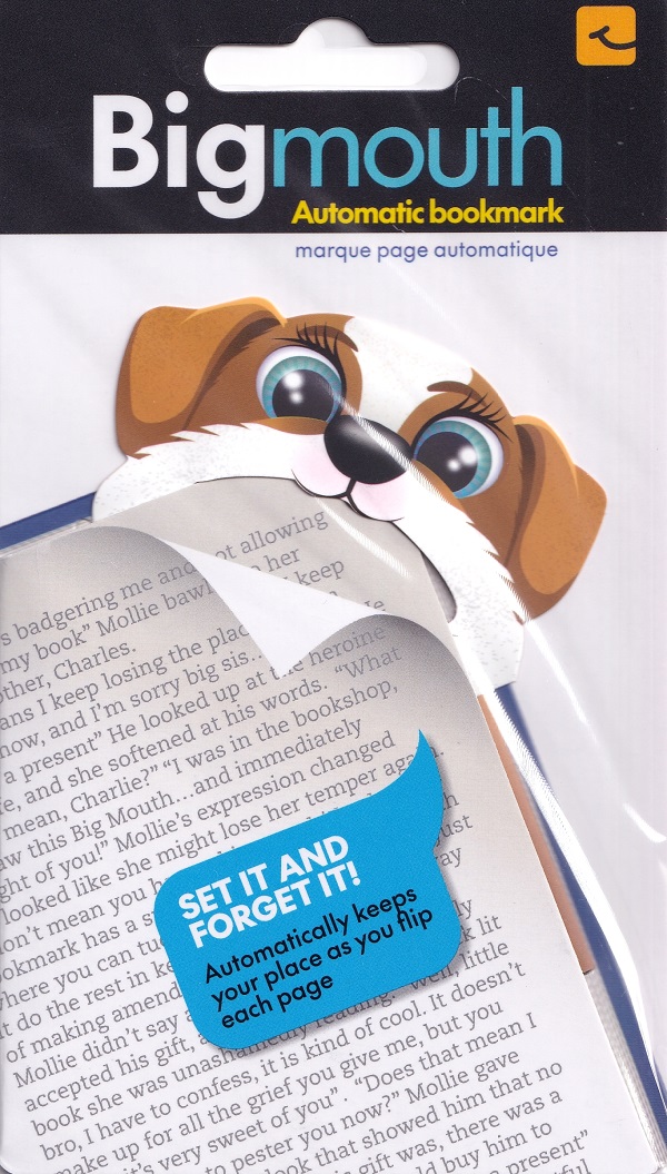 Semn de carte colt pagina: Catelus. Big mouth puppy