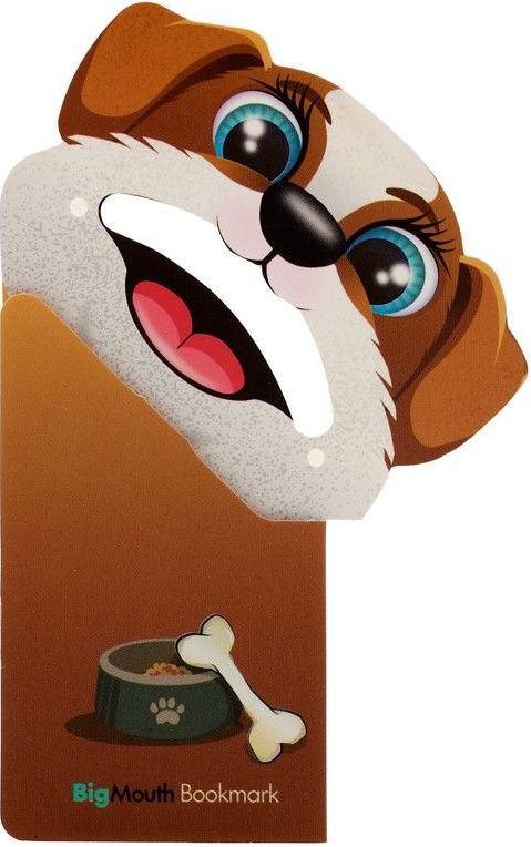 Semn de carte colt pagina: Catelus. Big mouth puppy