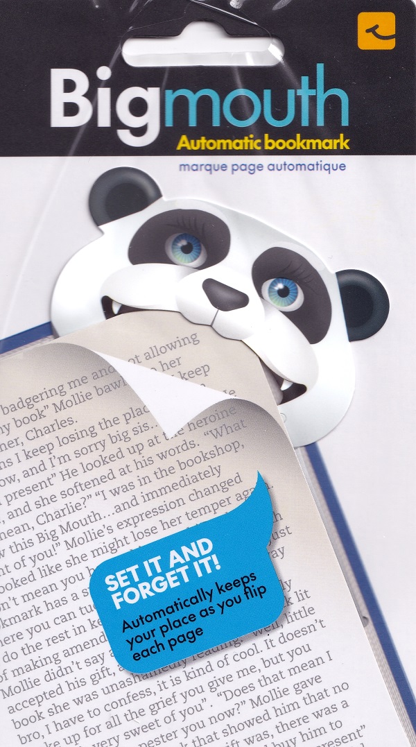 Semn de carte colt pagina: Panda. Big mouth panda