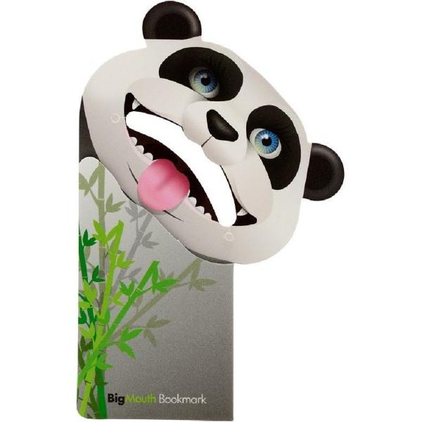 Semn de carte colt pagina: Panda. Big mouth panda