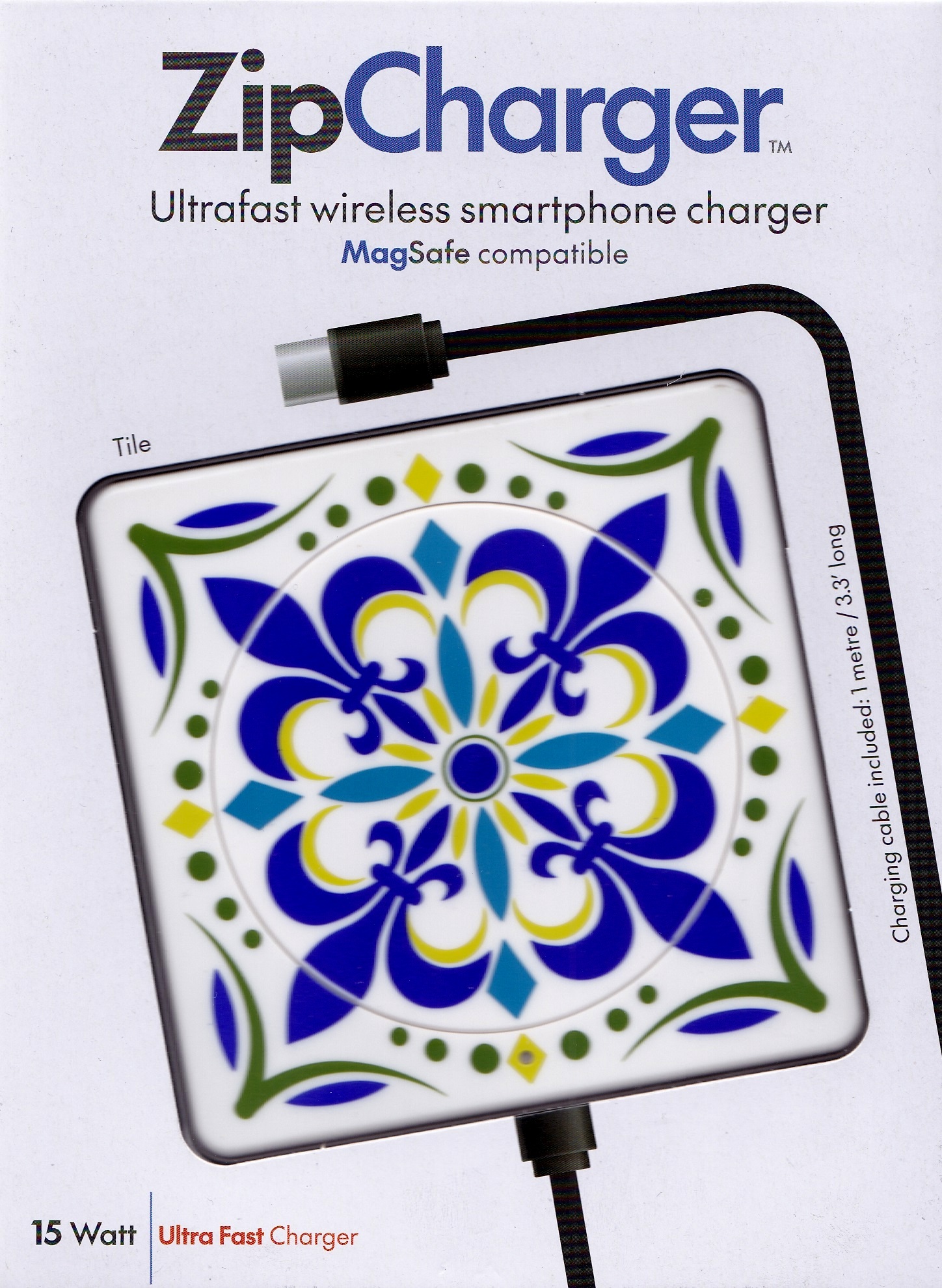Incarcator wireless: Model ceramica. Zipcharger tile