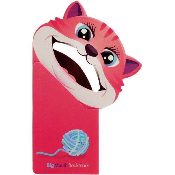 Semn de carte colt pagina: Pisicuta. Big mouth kitty