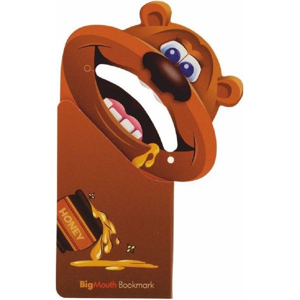 Semn de carte colt pagina: Urs brun. Big mouth brown bear