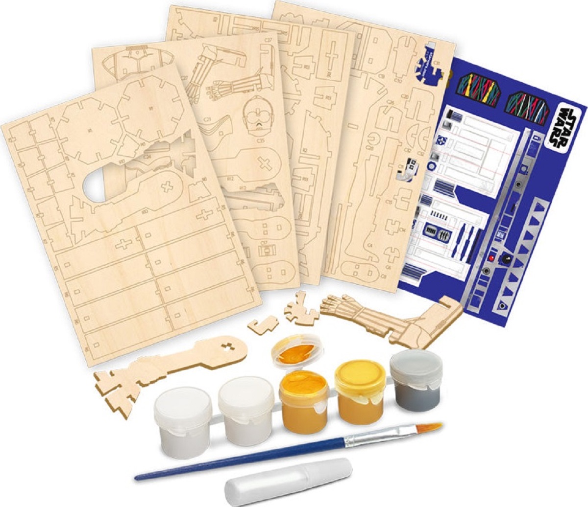 Macheta de asamblat Star Wars: C-3PO si R2D2