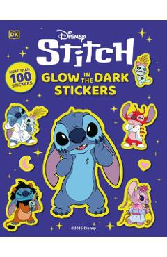 Coperta cărții 'Disney Stitch Glow in the Dark Ultimate Sticker Book -'