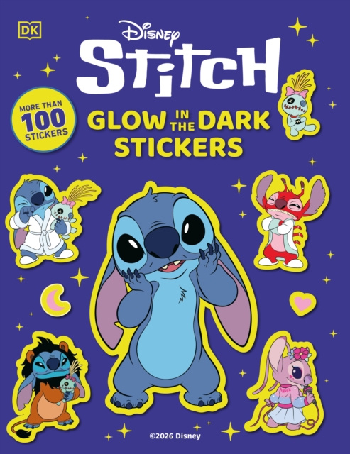 Coperta cărții 'Disney Stitch Glow in the Dark Ultimate Sticker Book -'