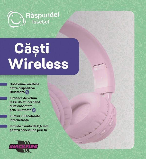 Casti wireless: Roz. Raspundel Istetel