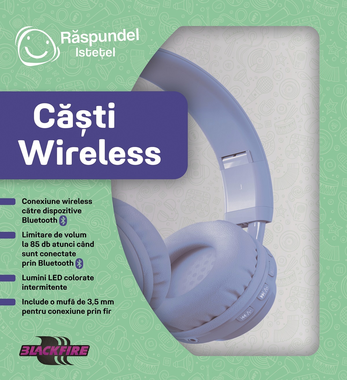 Casti wireless: Albastru. Raspundel Istetel