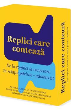 Coperta cărții 'Replici care contează. De la conflict la conectare în relația părinte-adolescent - György Gáspár'