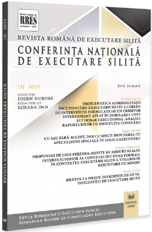 Revista romana de executare silita Nr.3 din 2025