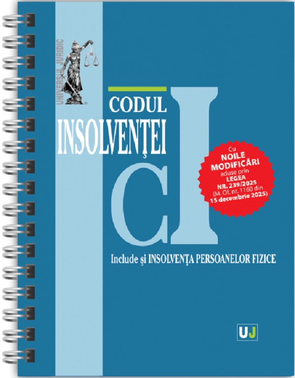 Codul insolventei Decembrie 2025. Ed. Spiralata