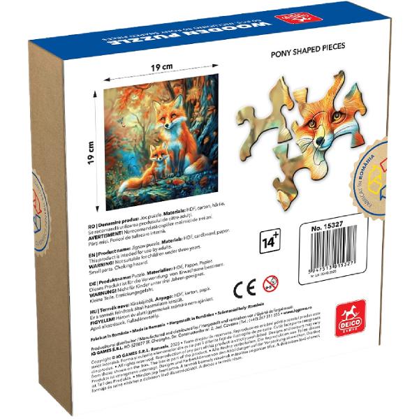 Puzzle lemn 50 piese: Vulpite