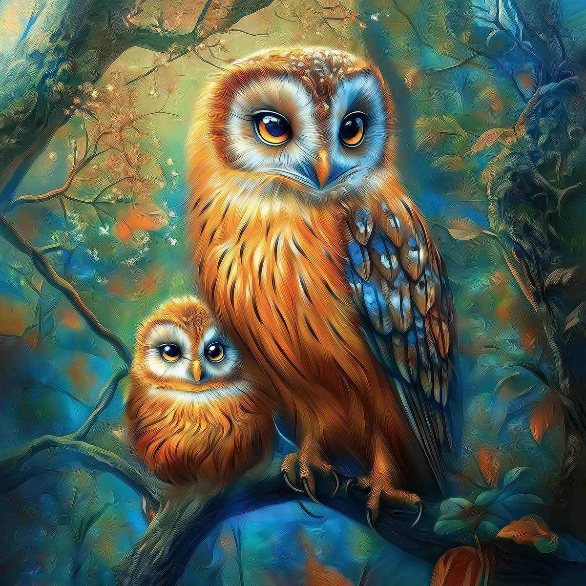 Puzzle lemn 50 piese: Bufnite