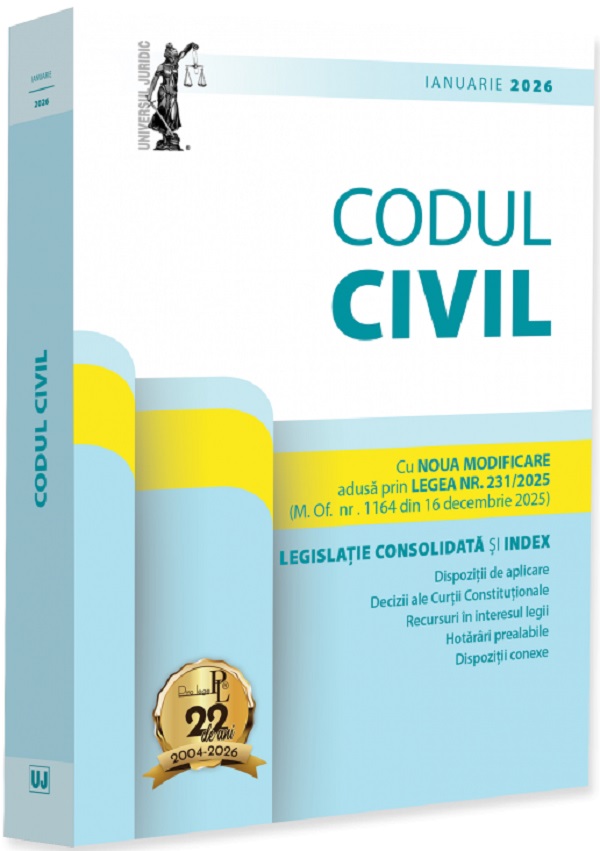 Codul civil Ianuarie 2026 - Dan Lupascu