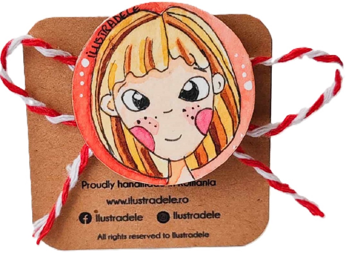 Brosa martisor pictata: Pistruiata