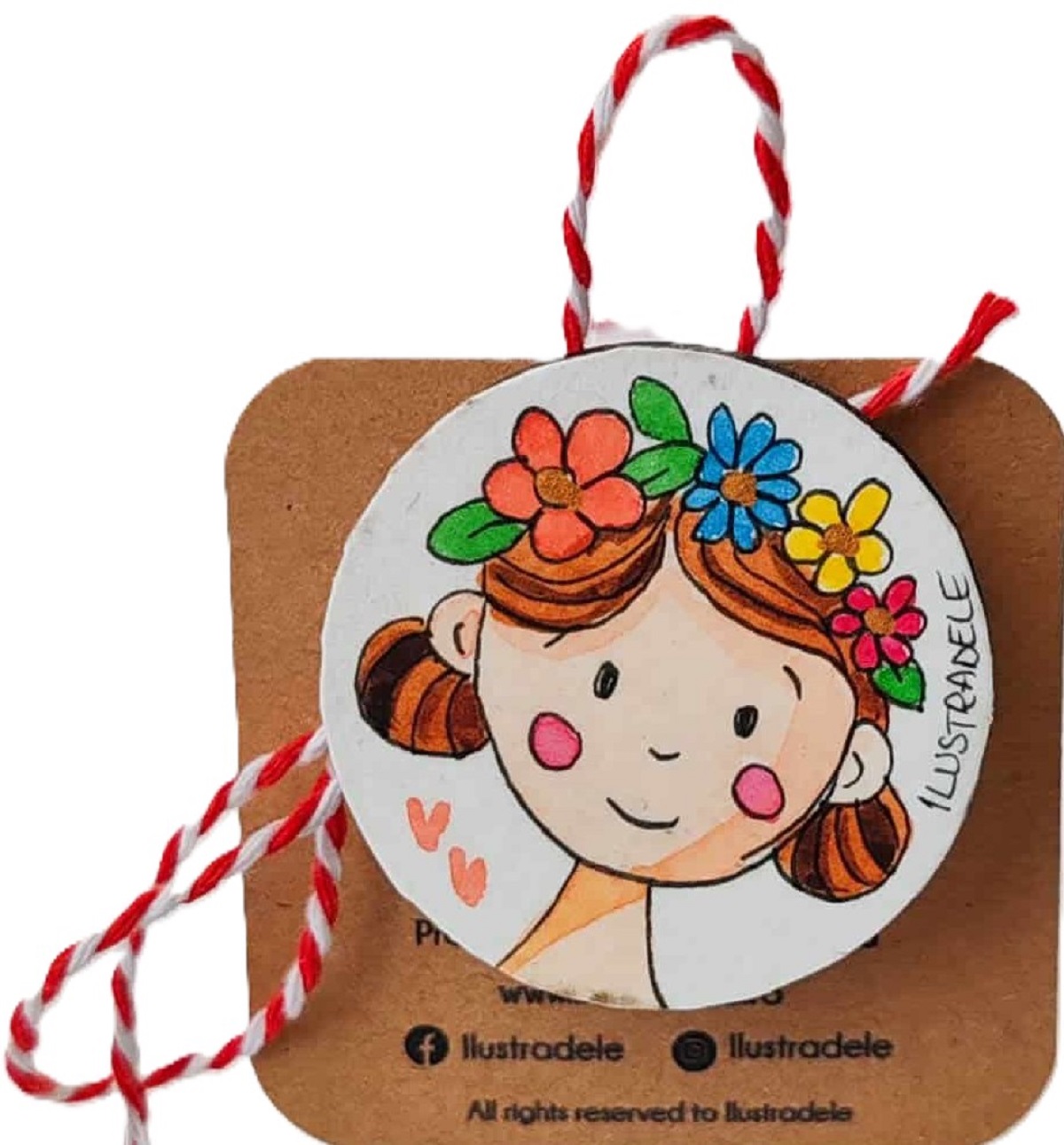 Brosa martisor pictata: Fridutza