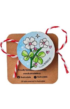 Poza produsului Brosa martisor pictata: Primavara 1