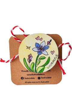 Poza produsului Brosa martisor pictata: Primavara 2