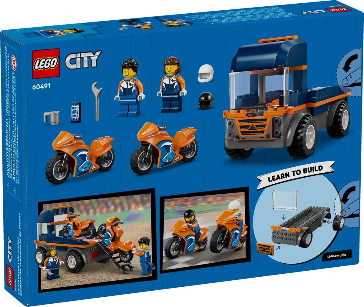 Lego City: Transportor de motociclete