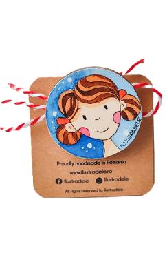 Imaginea produsului 'Broșă mărțisor pictată: Sclipitoarea'