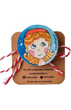 Poza produsului Brosa martisor pictata: Timidutza