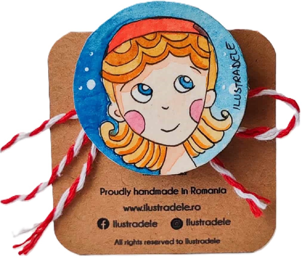 Brosa martisor pictata: Timidutza