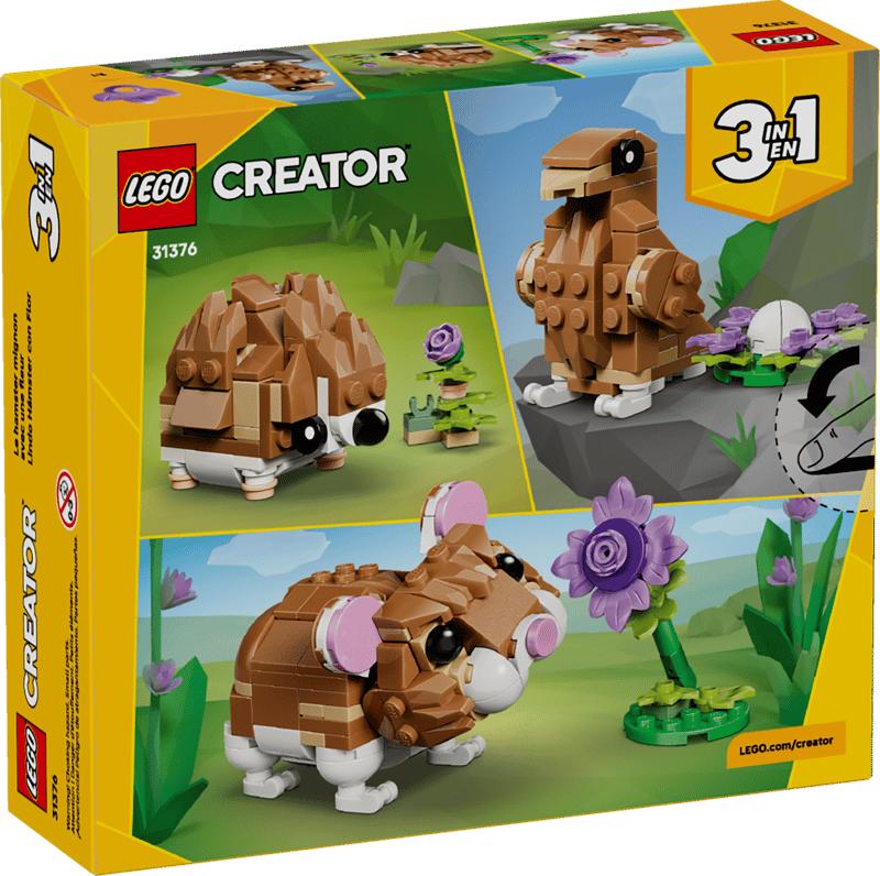 Lego Creator 3 in 1: Hamster adorabil cu o floare