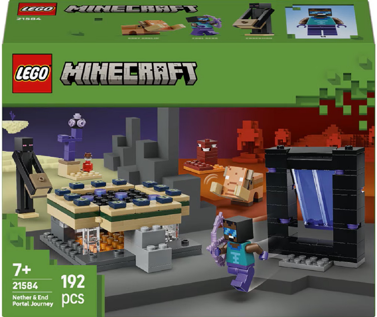 Lego Minecraft: Calatorie prin portalurile Nether si End