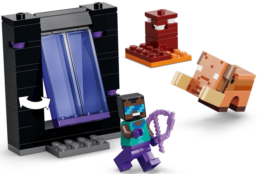 Lego Minecraft: Calatorie prin portalurile Nether si End