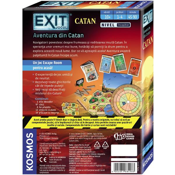 Joc de strategie Escape room. Aventura din Catan