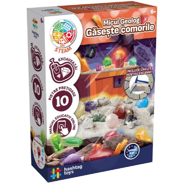 Set Micul geolog: Gaseste comorile. Kit STEAM