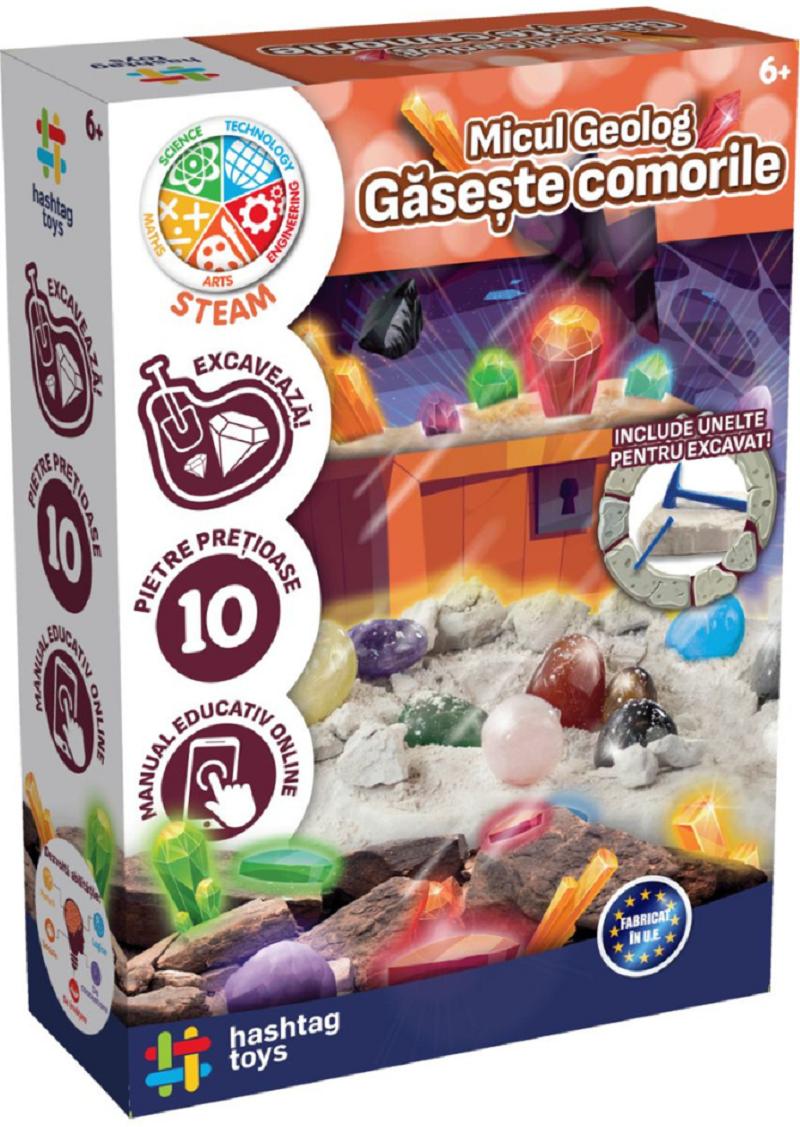 Set Micul geolog: Gaseste comorile. Kit STEAM