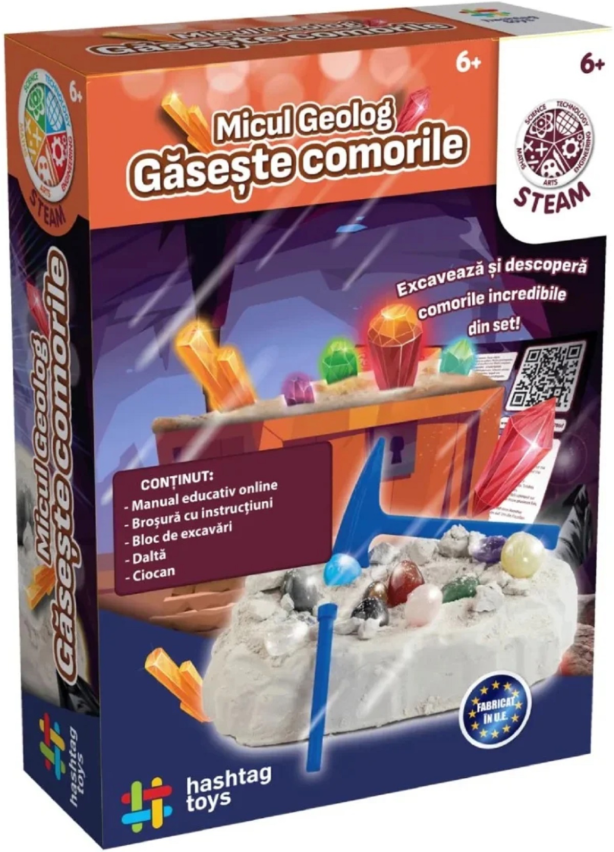 Set Micul geolog: Gaseste comorile. Kit STEAM