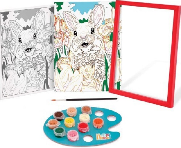 Picteaza si inrameaza: Iepuras vesel