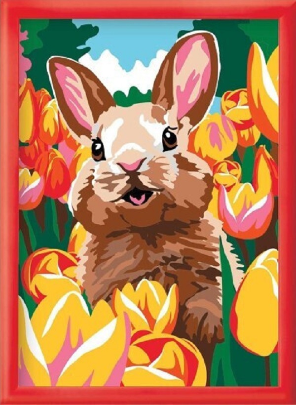 Picteaza si inrameaza: Iepuras vesel