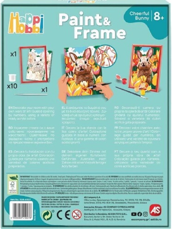 Picteaza si inrameaza: Iepuras vesel