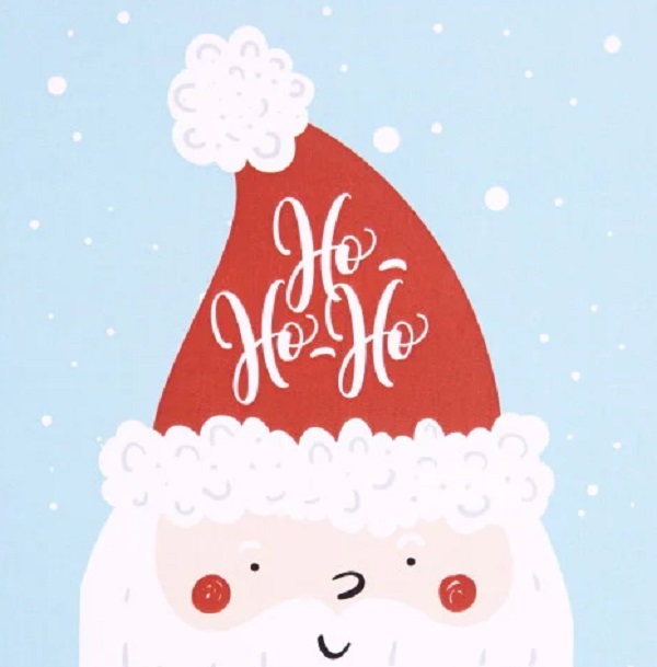 Felicitare cadou amuzant de Craciun: Hohoho!