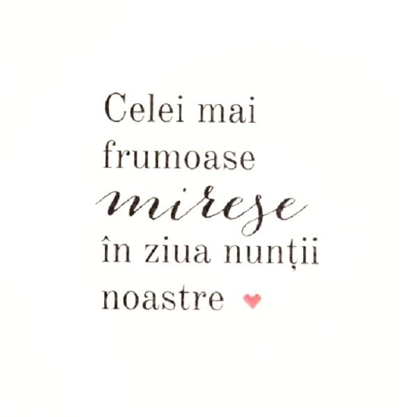 Felicitare cadou de nunta pentru mirese. Bride